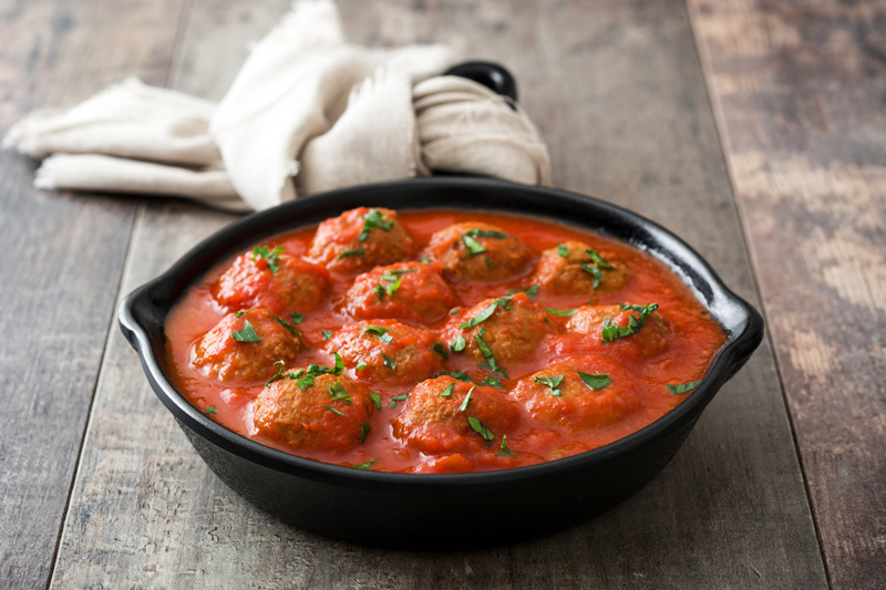 Eggplant Meatballs in Gravy