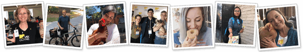 Members of the Vegan Outreach community